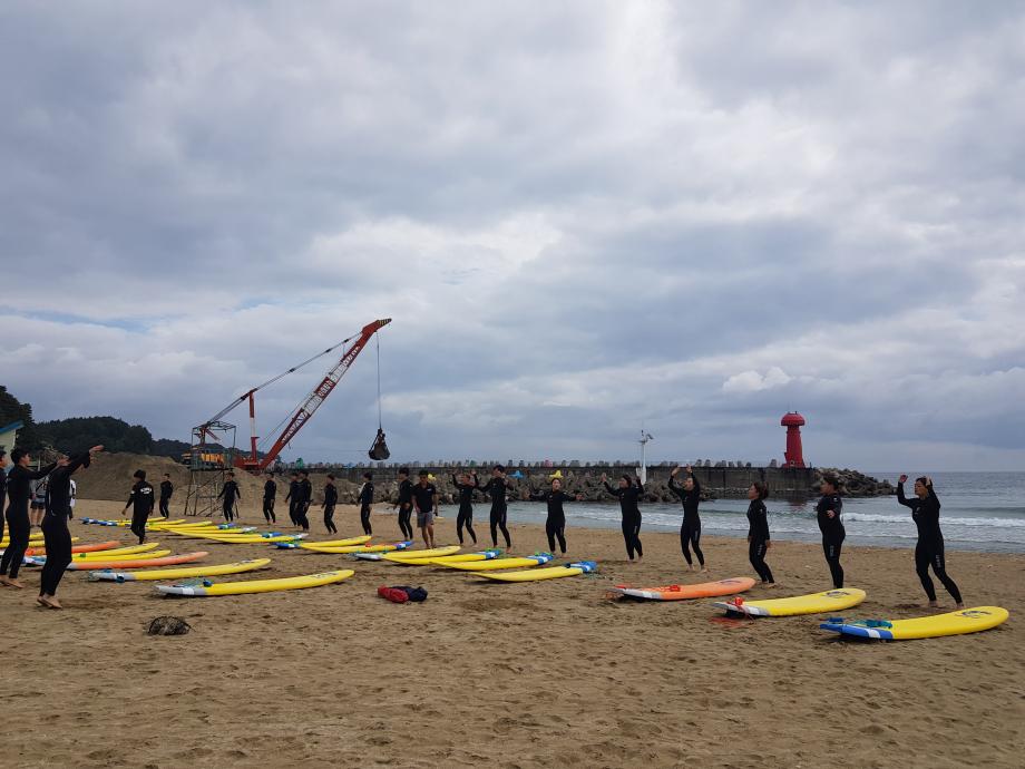 생활체육학전공 등산및캠핑 수업 '서핑' 5
